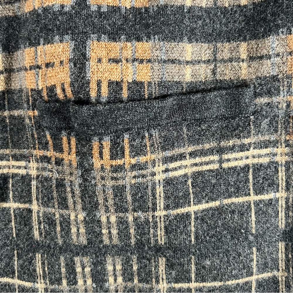 Pendleton Women's Sz L Merino Wool Button Up Cardigan Sweater Pocket Pea Coat - Picture 6 of 16